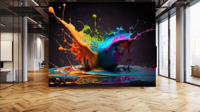 Paint Splash 8k Desktop Wallpaper Wall mural