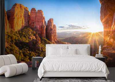 sunset in Sedona Wall mural