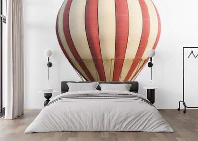 Vintage hot air balloon flying in the sky, cut out Wall mural