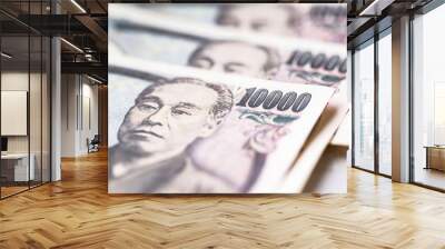 Japanese yen banknotes Wall mural