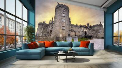 Kilkenny Castleat dusk, Co. Kilkenny, Ireland Wall mural