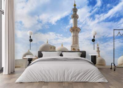 Sheikh Zayed Grand Mosque in Abu Dhabi, the capital city of UAE Wall mural