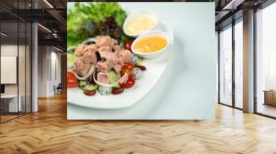 Tuna Salad with white background
 Wall mural