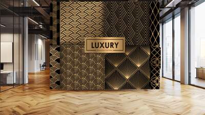 Luxury geometric seamless pattern set, Decorative wallpaper. Wall mural