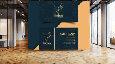 Luxury modern business card template design. Wall mural