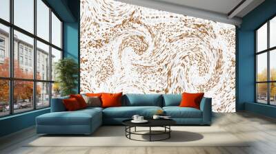 Liquid  liquid marble texture pattern. Vector abstract liquid paint texture in beige brown nude Trendy  for textiles and interior Seamless wild animals skin  Mix of Tiger, leopard snakes skins Wall mural