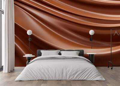 Chocolate swirl background Wall mural