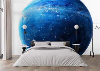 Realistic Neptune planet in deep space clip art Wall mural