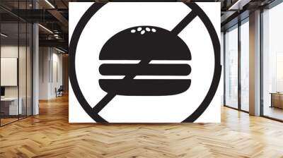 No food sign Wall mural