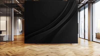 smooth gradient black background, wallpaper.. Wall mural