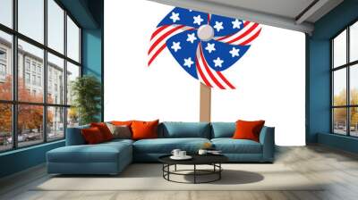 Fourth of July and windmill  Wall mural