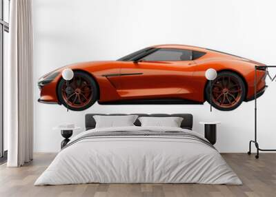 sports car isolated on transparent png Wall mural