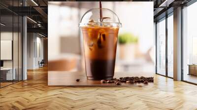 cup of iced coffee Wall mural