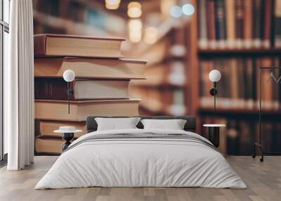 Books in a library Wall mural