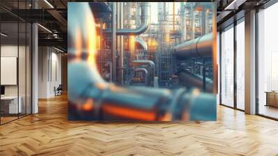 Industrial Piping and Infrastructure Wall mural