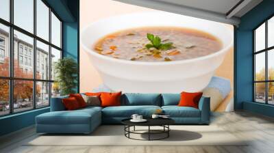 horizontal barley beef soup Wall mural