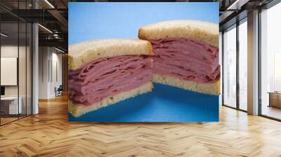 sliced smoked meat beef sandwich Wall mural