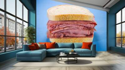 smoked meat beef sandwich Wall mural