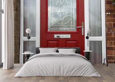 Composite door Red Wall mural