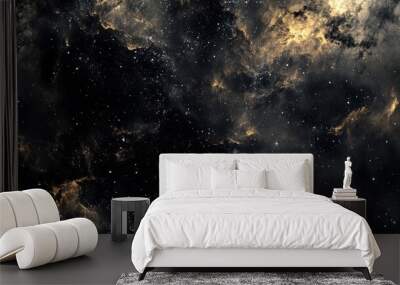 Dark Nebula Texture Background for Space and Astronomy Designs Generative AI Wall mural