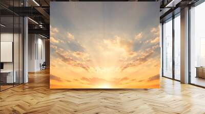 Dramatic Colorful Sunset Sky Cloudscape Nature Background Wall mural