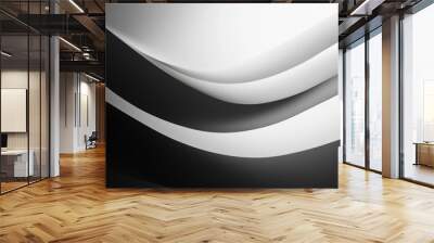 Gradient Background in Black and White for Abstract Designs Generative AI Wall mural