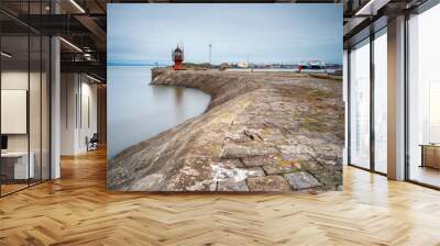 Heysham pier and lighthouse Wall mural