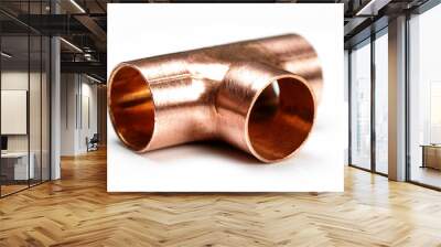 Equal 15mm copper tee fitting Wall mural