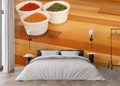 Spices background Wall mural