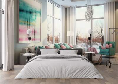 modern living room 2 Wall mural