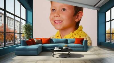 boy in a blanket 2 Wall mural