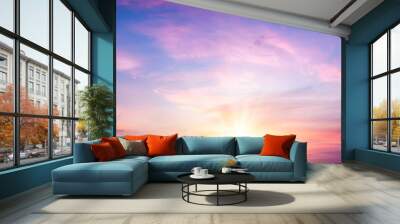 Nature beautiful Light Sunset or sunrise sky Wall mural