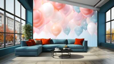 Colorful Balloon Display for Celebrations Wall mural