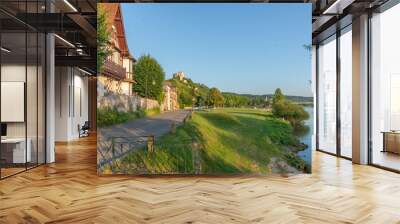 Seine at sunset Wall mural