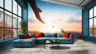 World Day of Remembrance: God's helping hand Wall mural