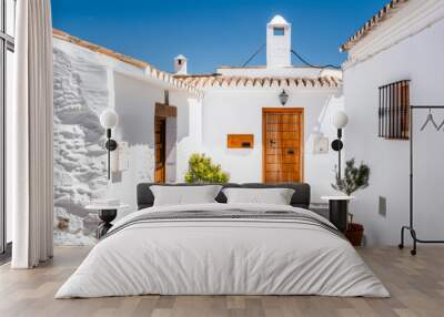 Outdoor photography of a traditional Mediterranean house Wall mural