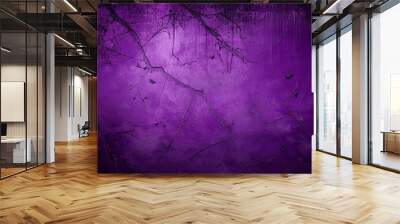 scratched purple halloween grunge grungy abstract background wallpaper Wall mural