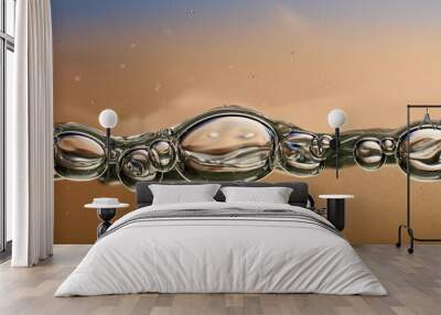 water air bubbles background Wall mural