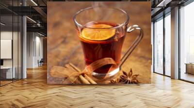 mulled wine with spices Wall mural