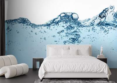 rippled surface of a wave blue water Wall mural