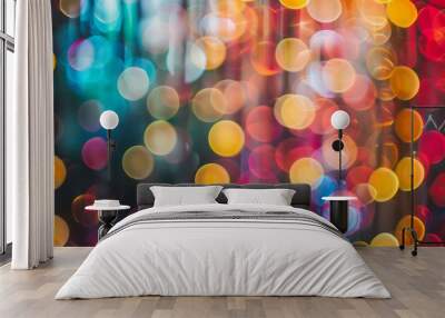 Exploring the Visual Symphony of Abstract lights at AR 7:4 Wall mural