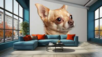 Exploring the World of the Adult Male Chihuahua: From Dog Nails to a Lonely Deer-Head with a Pear-Sh Wall mural