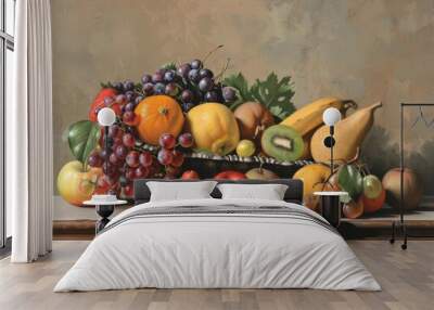 Fruitful Moments: A 4:3 Kitchen Still Life Wall mural