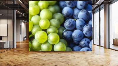 Gorgeous Blue and Green Table Grapes: A Captivating Visual in  Aspect Ratio Wall mural