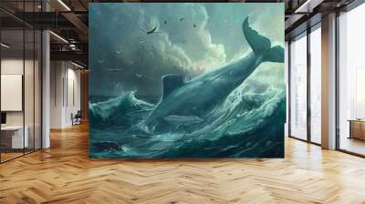 Navigating the Atlantic: An Exploration of AR 7:4 Wall mural