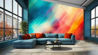 Vibrant Abstract Blur Backgrounds: Perfect for Web Design and Wallpaper -- Wall mural