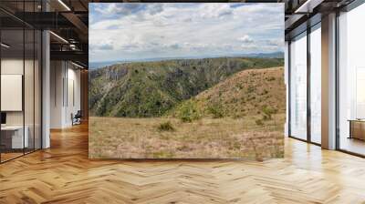 Mountain landscape in Valcan mountains, Romania in the area of the Sohodol Gorge. Panoramic view. Wall mural