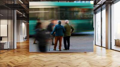 elderly couple Wall mural