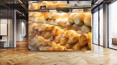 baked croissants Wall mural