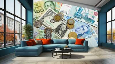 foreign currency Wall mural